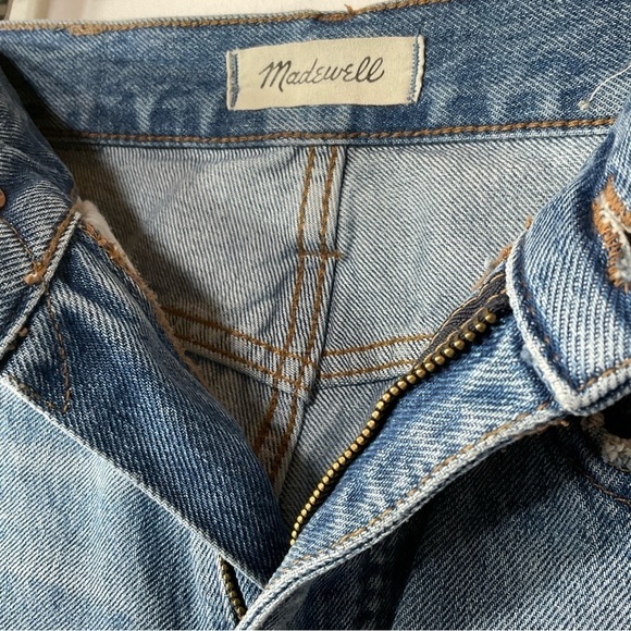 Madewell Light Blue Straight Leg Jeans - Picture 7 of 16